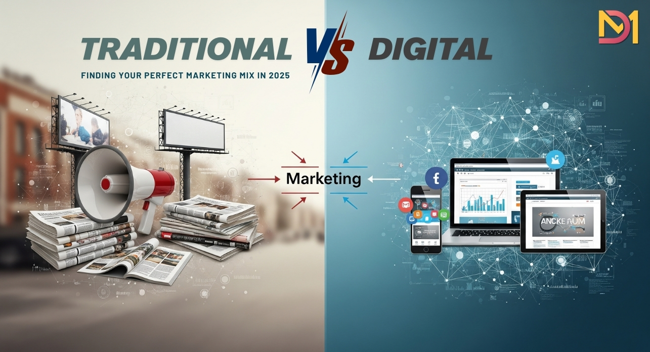 Traditional vs. Digital: Finding Your Perfect Marketing Mix in 2025